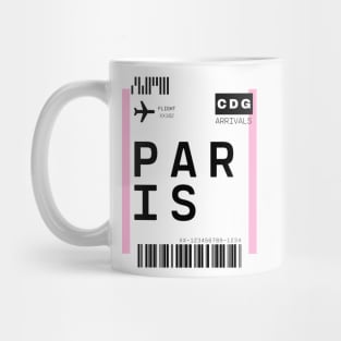 Paris Mini Boarding Pass Mug